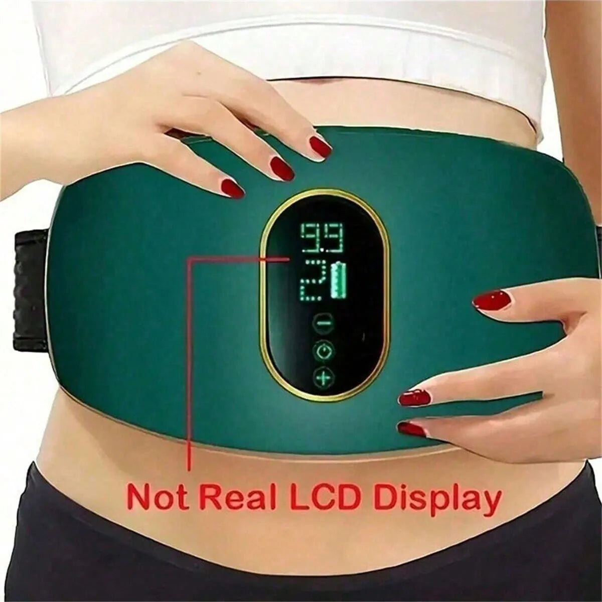 Abdominal Massager Home Abdominal Massage Instrument Body Massage 3 Modes USB Rechargeable Smart Waist Massager