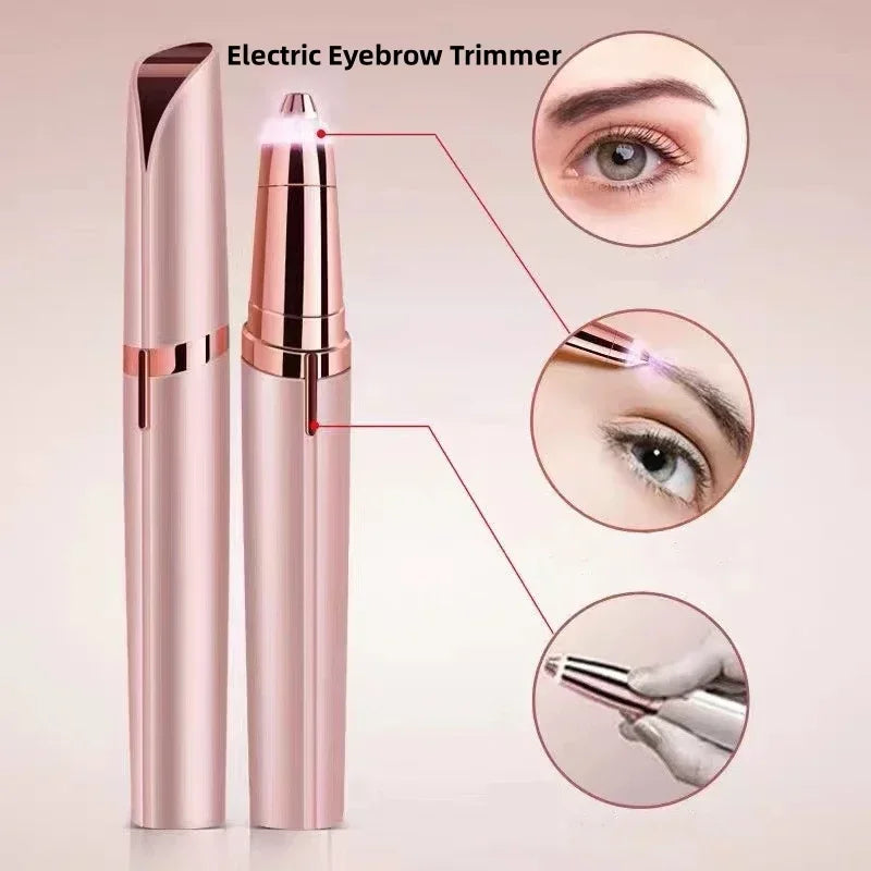 USB Eyebrow & Face Hair Trimmer – Portable Electric Shaver for Women’s Beauty Routine