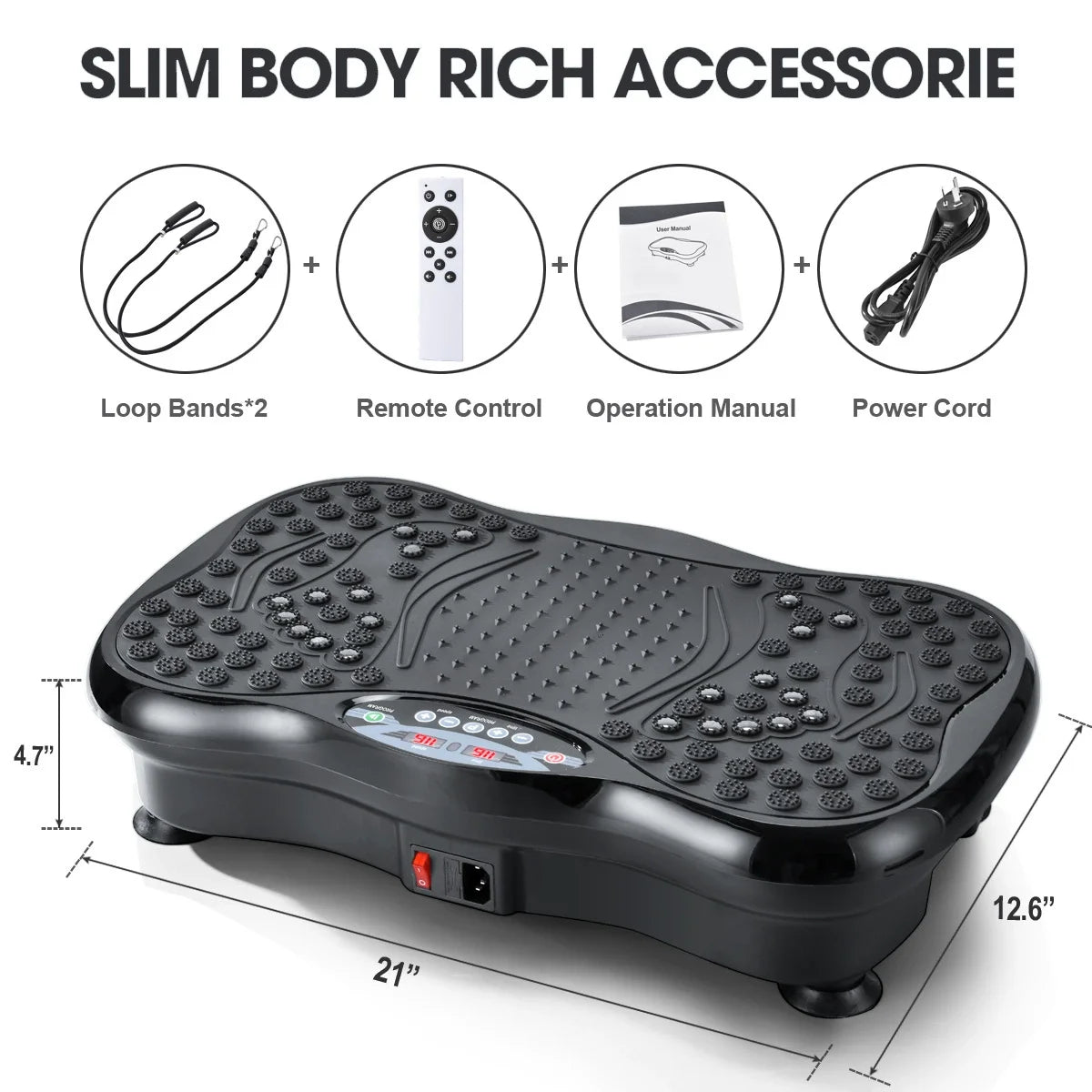 Power Fit Vibration Plate – Crazy Fit Massager for Weight Loss & Body Sculpting