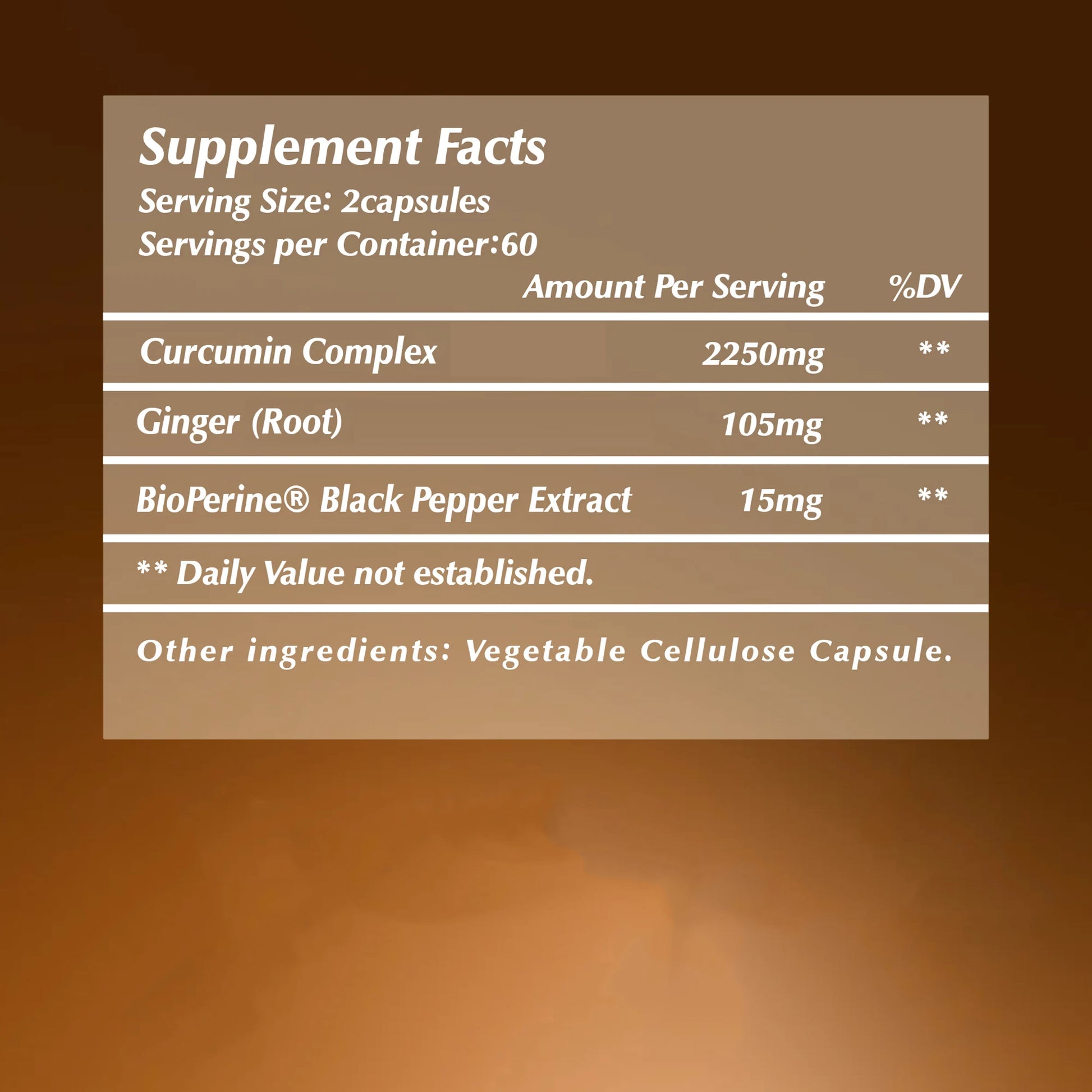 Curcumin Complex – Joint, Brain & Digestive Wellness