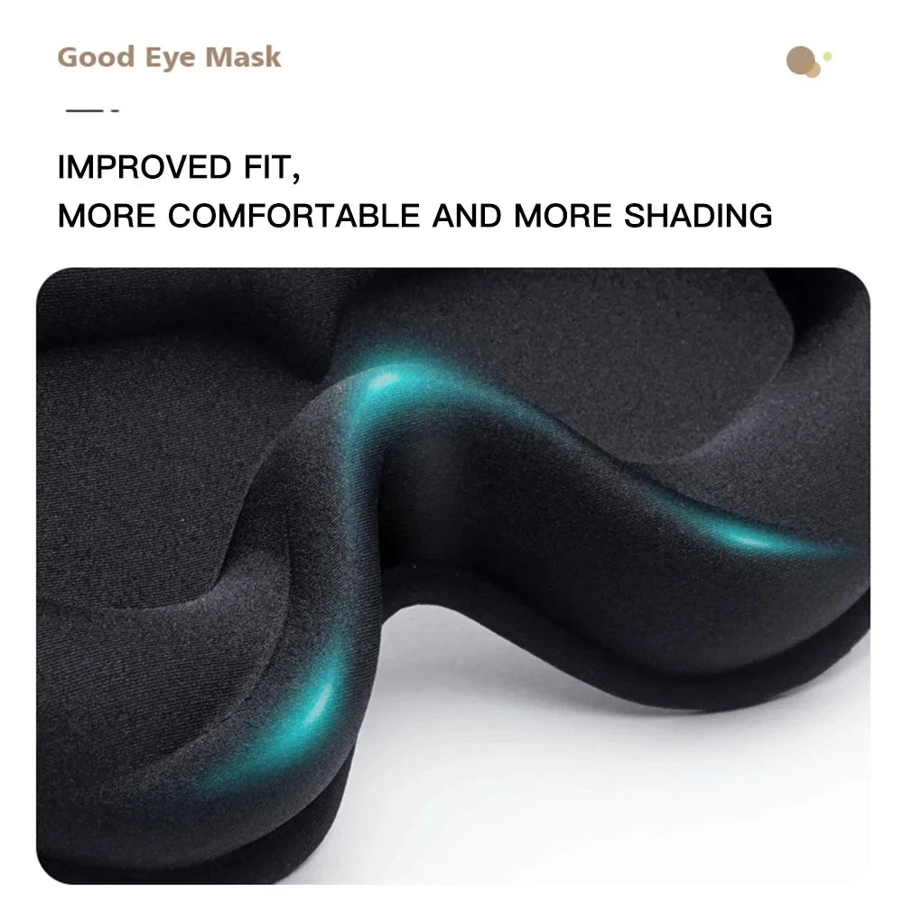 3D Memory Foam Sleep Mask – Light-Blocking Eye Mask for Deep Sleep & Relaxation