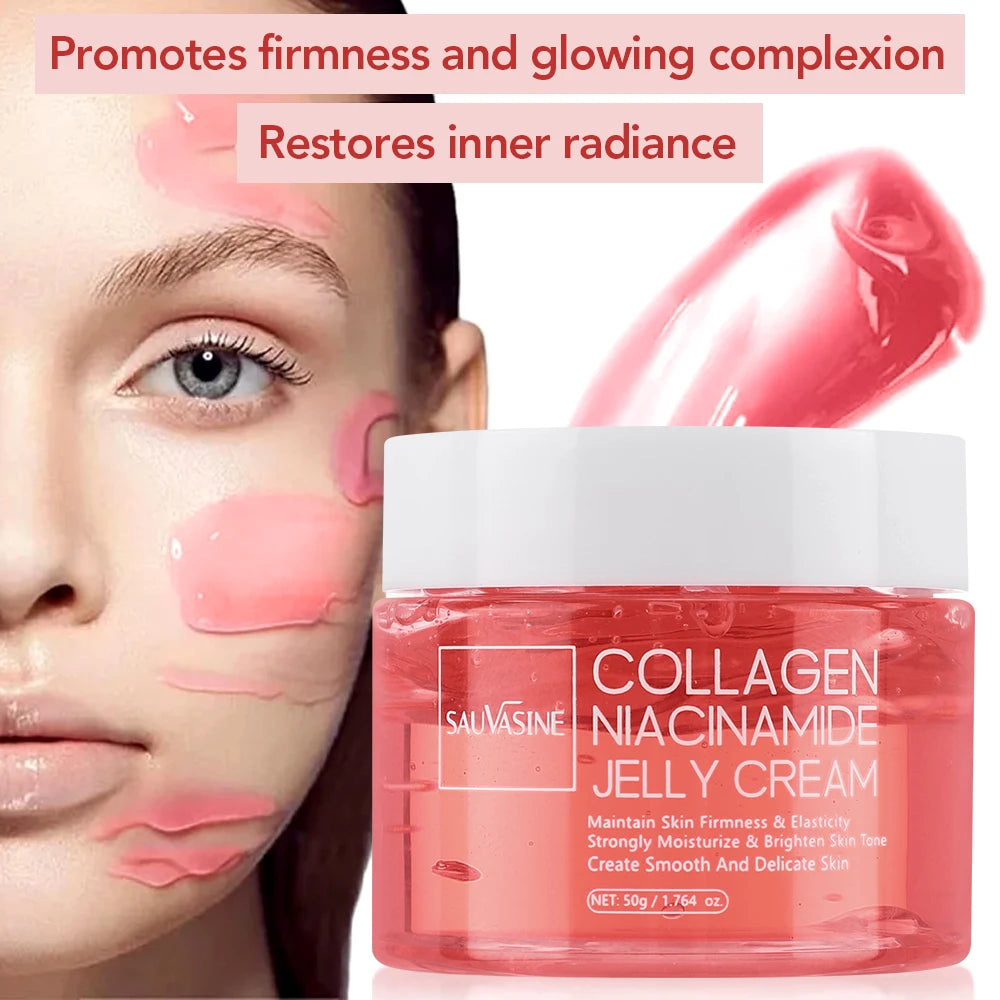 Glow & Lift Collagen Jelly Moisturizer – Strengthens Skin Barrier with Niacinamide & Hydrolyzed Collagen