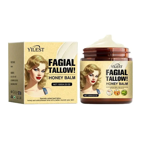 120g Whipped Beef Tallow & Honey Balm – Grass-Fed Face & Body Moisturizer