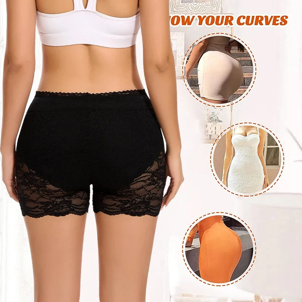 LaceGlow Shaper – Mid-Waist Tummy Control Panties
