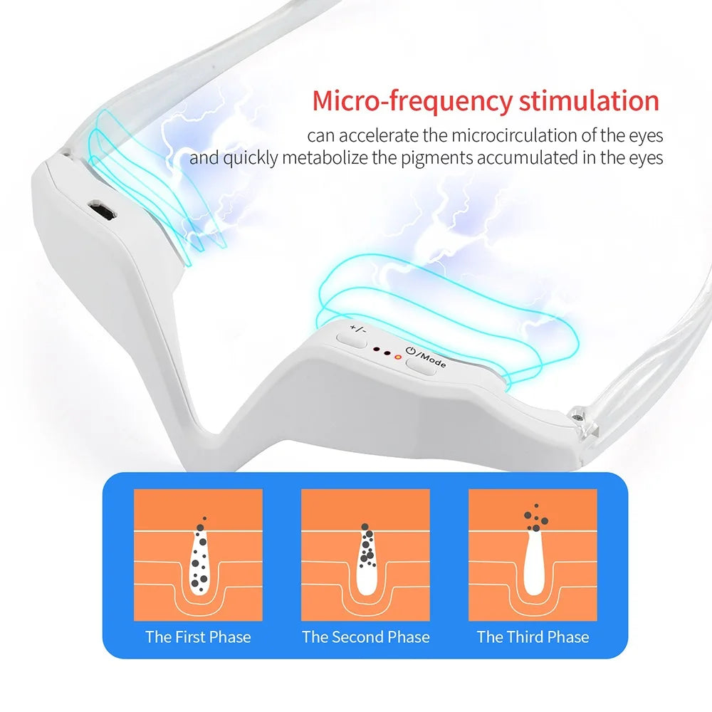 Rechargeable Eye Massager for Puffiness, Dark Circles & Relaxation