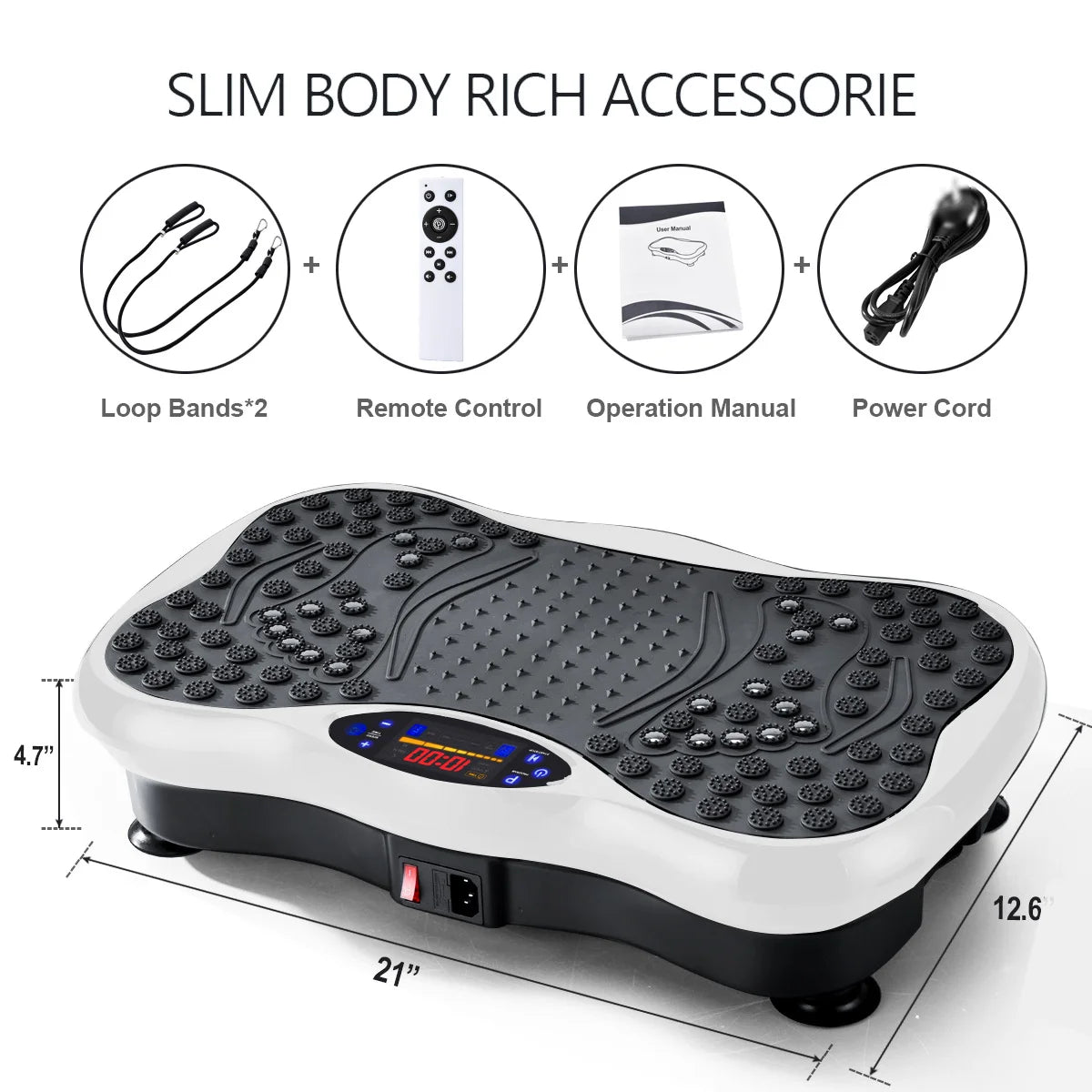 Power Fit Vibration Plate – Crazy Fit Massager for Weight Loss & Body Sculpting