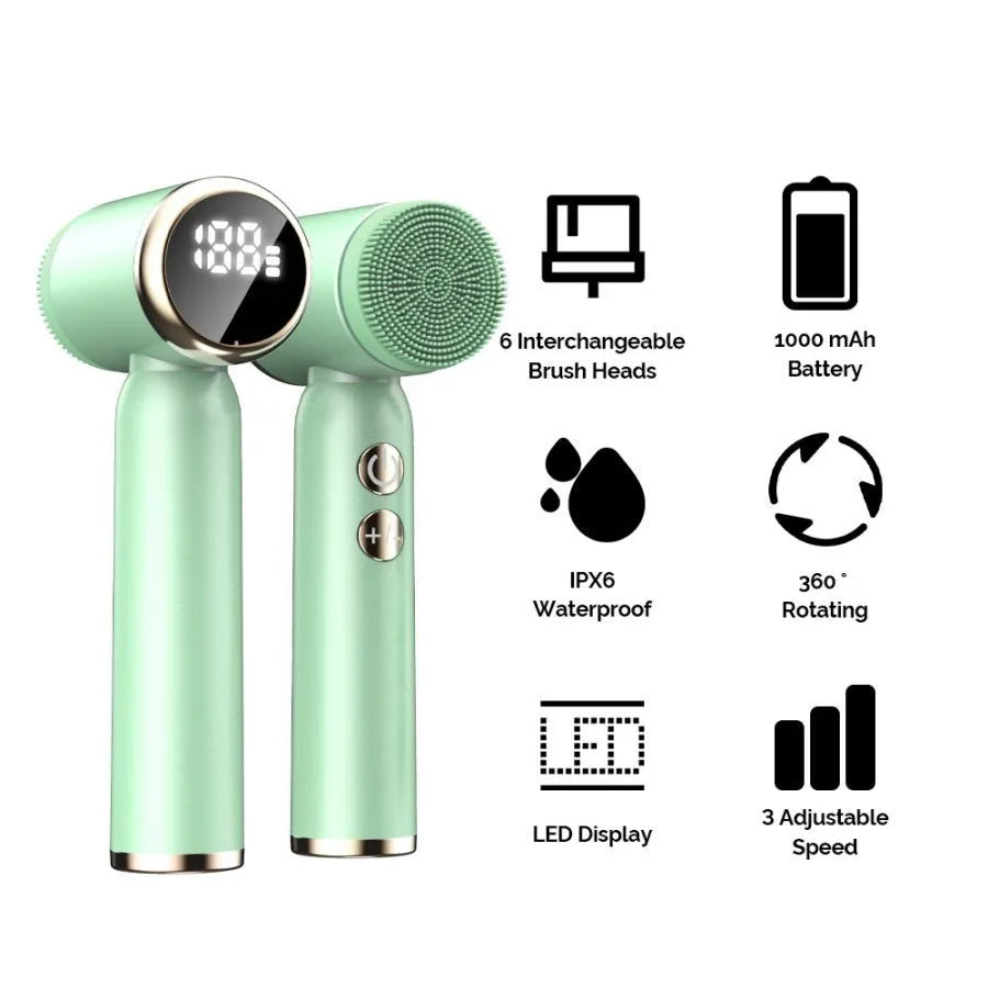 Multifunctional Ultrasonic Face Brush – Deep Clean, Exfoliate & Blackhead Removal