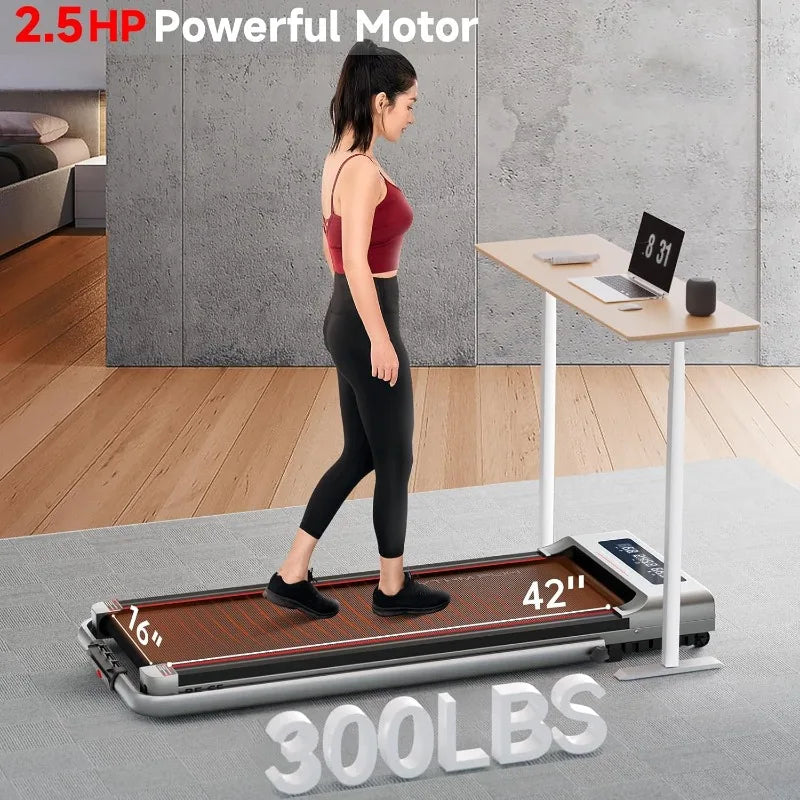 Foldable Treadmill for Home Gym - Rhythm Fun Portable Walking Pad Treadmill