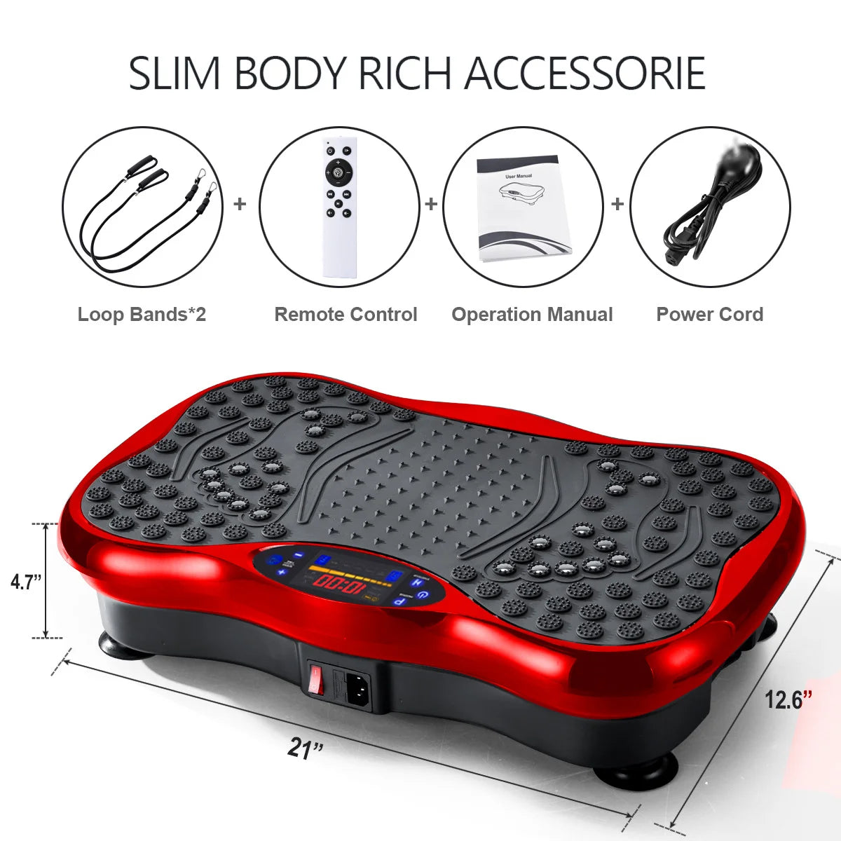 Power Fit Vibration Plate – Crazy Fit Massager for Weight Loss & Body Sculpting